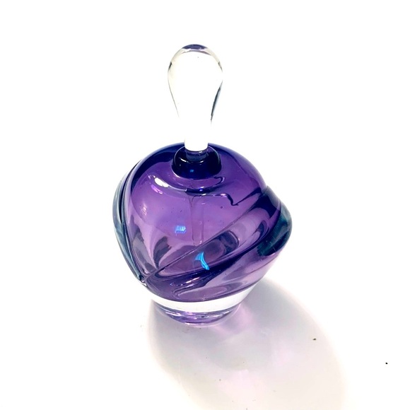 WINFISKY Signed Hand Blown Glass 1993 Perfume
Bottle, purple - Picture 2 of 5